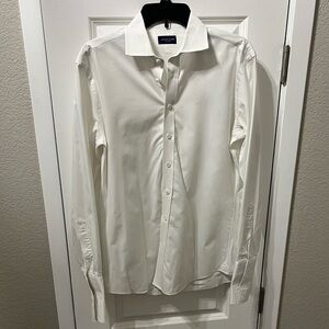 EC Proper Cloth Men's White Dress Shirt Size M